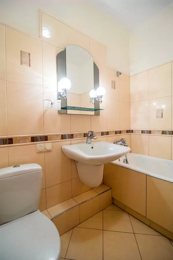 Ванная комната стандартного номера в отеле Симеиз Лиго Морская